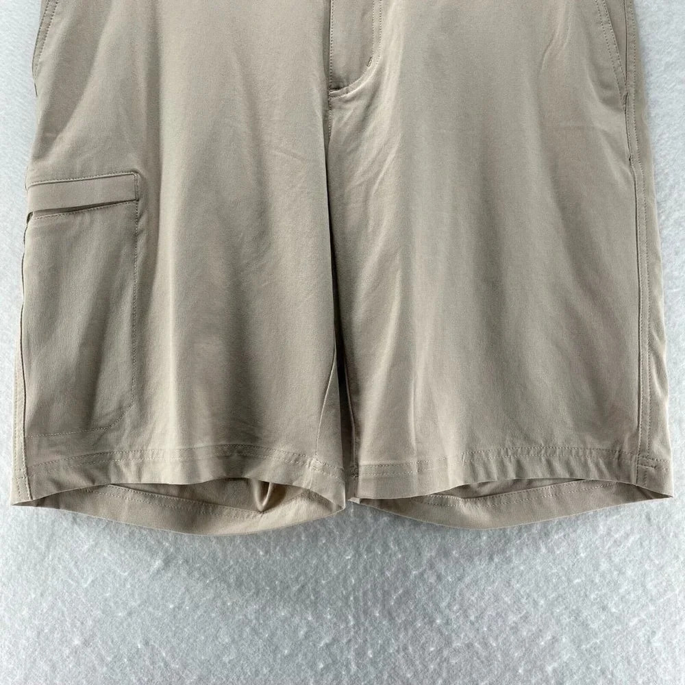 Columbia Shorts Mens 34Wx10L Regular Fit Cargo Performance Stretch Walking Beige - Picture 4 of 12